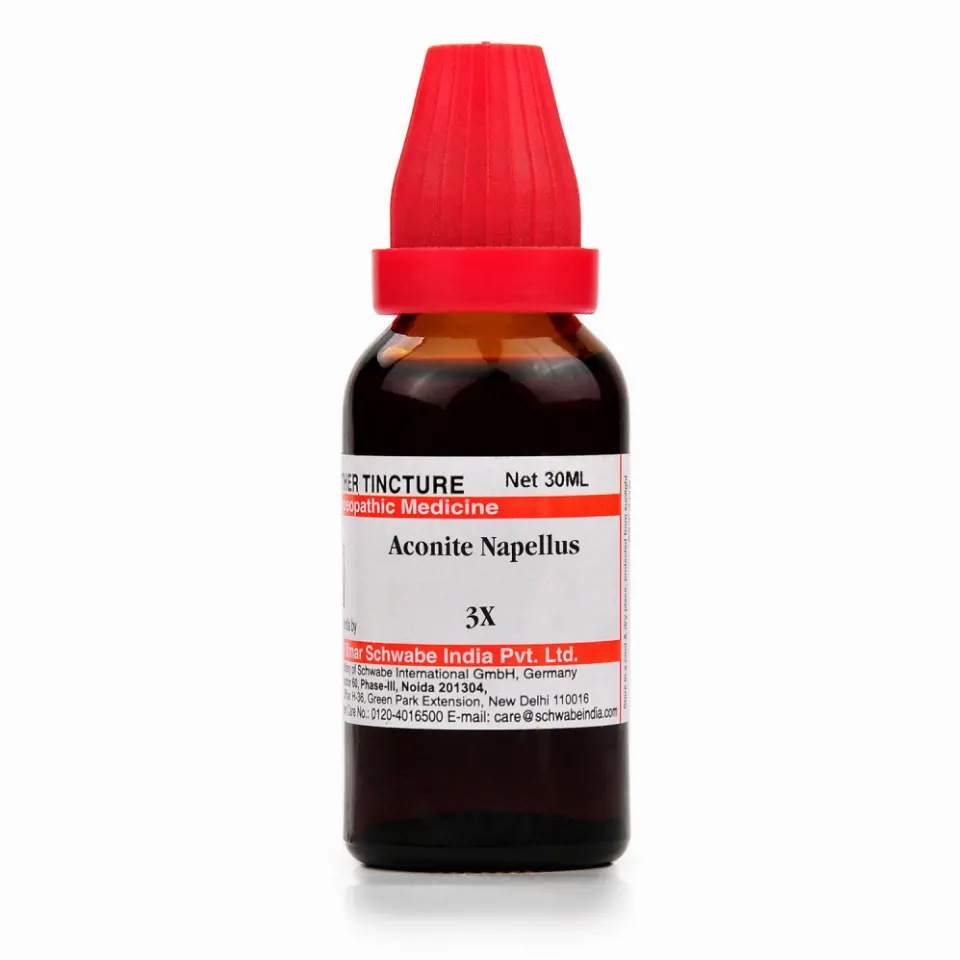 Willmar Schwabe India Aconite Napellus 3X (30ml)