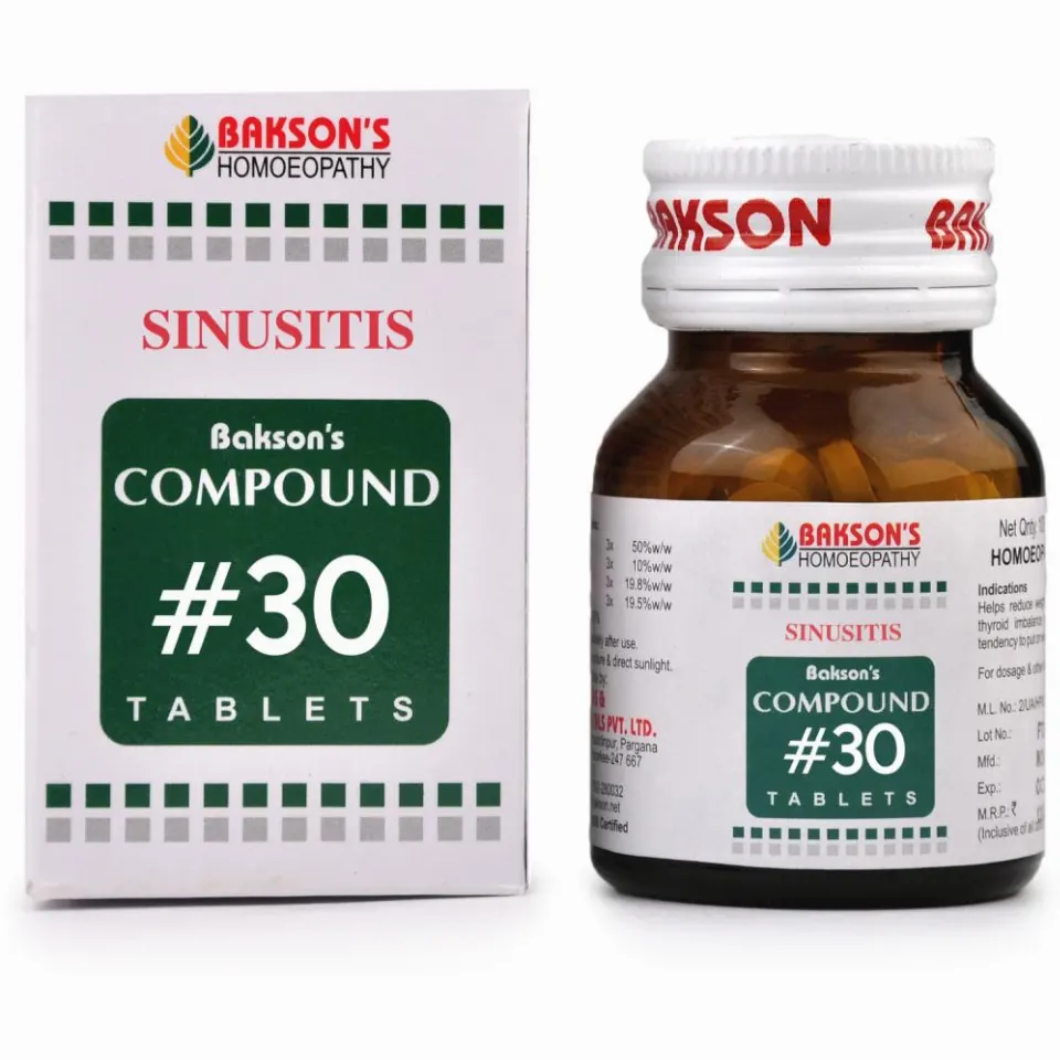Bakson Compound No 30 (Sinusitis) (100tab)