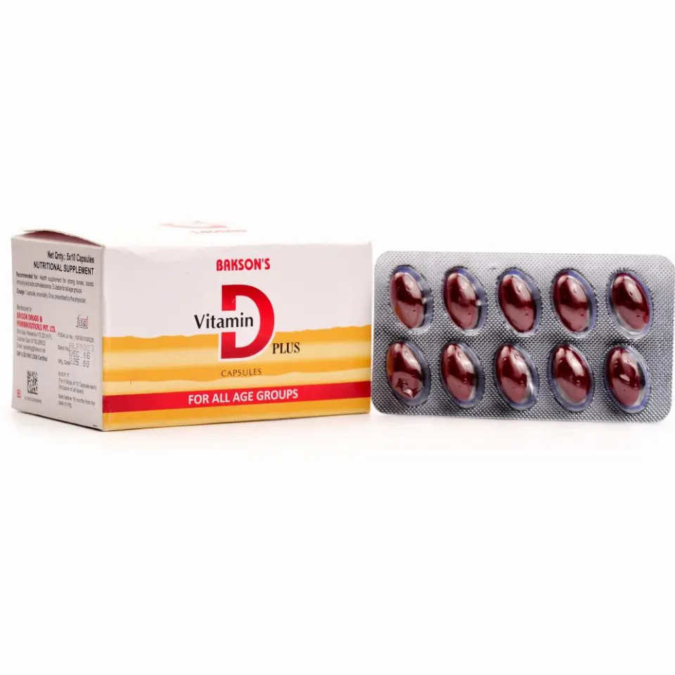 Bakson Vitamin D Plus Capsules (50caps)
