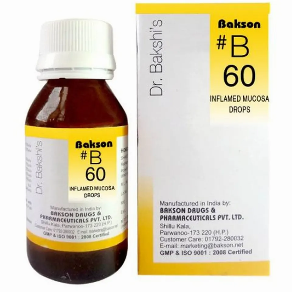Bakson B60 Inflammed Mucosa Drops (30ml)