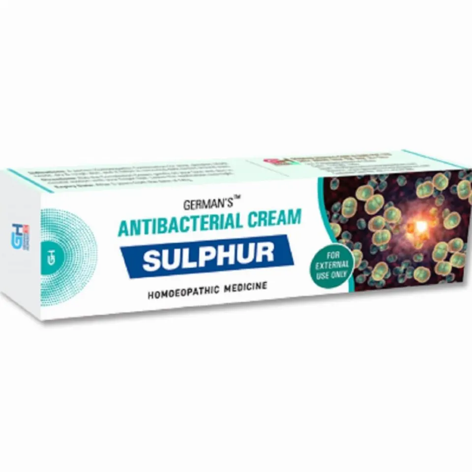 German Homeo Care & Cure Sulphur Antibacterial Cream (25g)