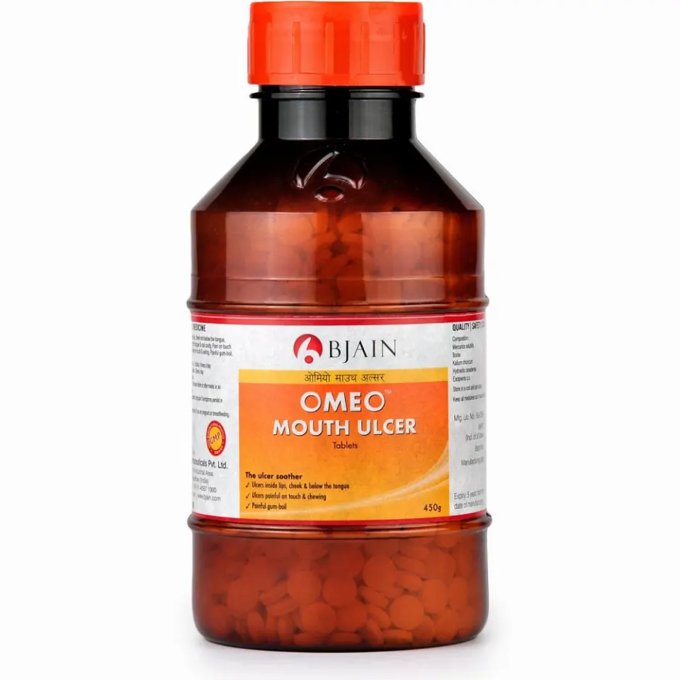 B Jain Omeo Mouth Ulcer Tablets (450g)