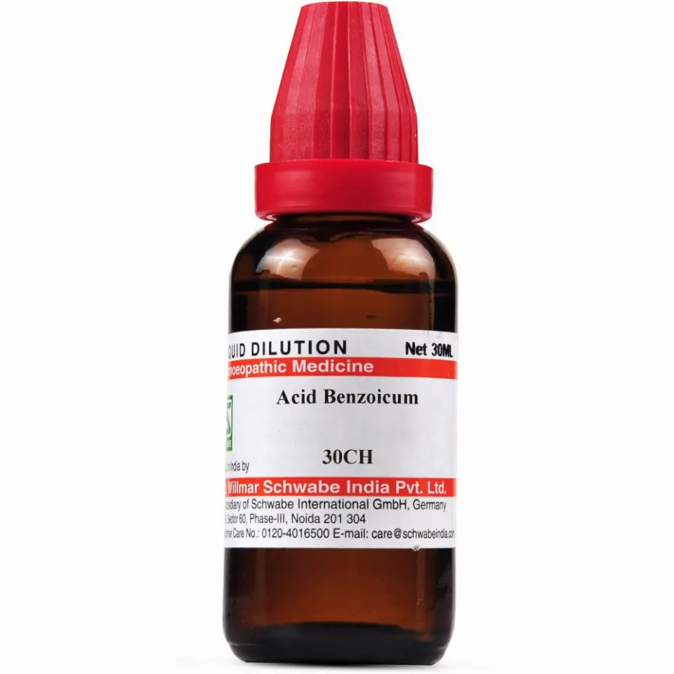 Willmar Schwabe India Acid Benzoicum 30 CH (30ml)