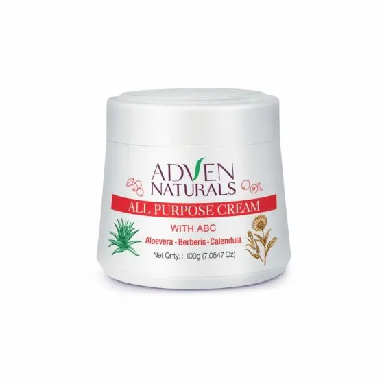 Adven Naturals All Purpose Cream With ABC (ALOEVERA, BERBERIS & CALENDULA) - [100g]