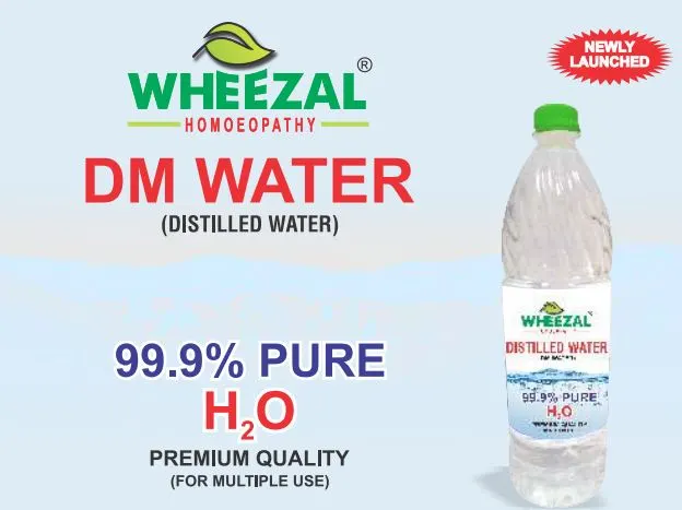 Wheezal DM Water (Distilled Water) 1ltr. (MRP - 35 + 30 handling charges)