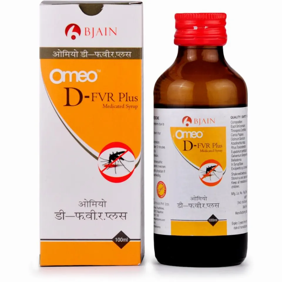B Jain Omeo D-Fever Plus Syrup (100ml)
