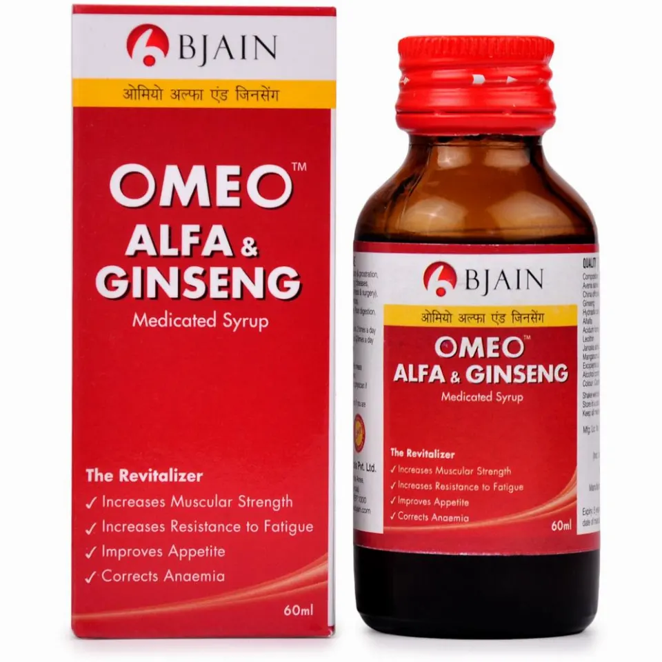B Jain Omeo Alfa & Ginseng Syrup (60ml)