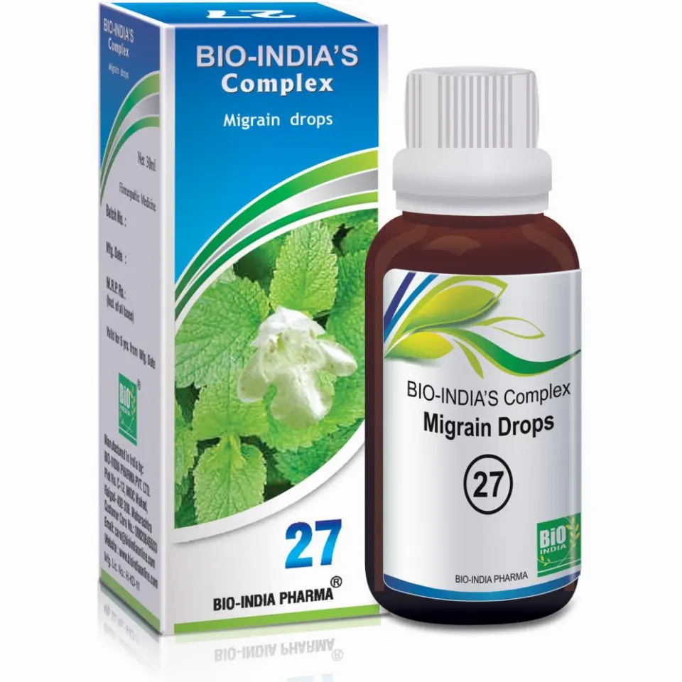 Bio India Migrain Drops (30ml)