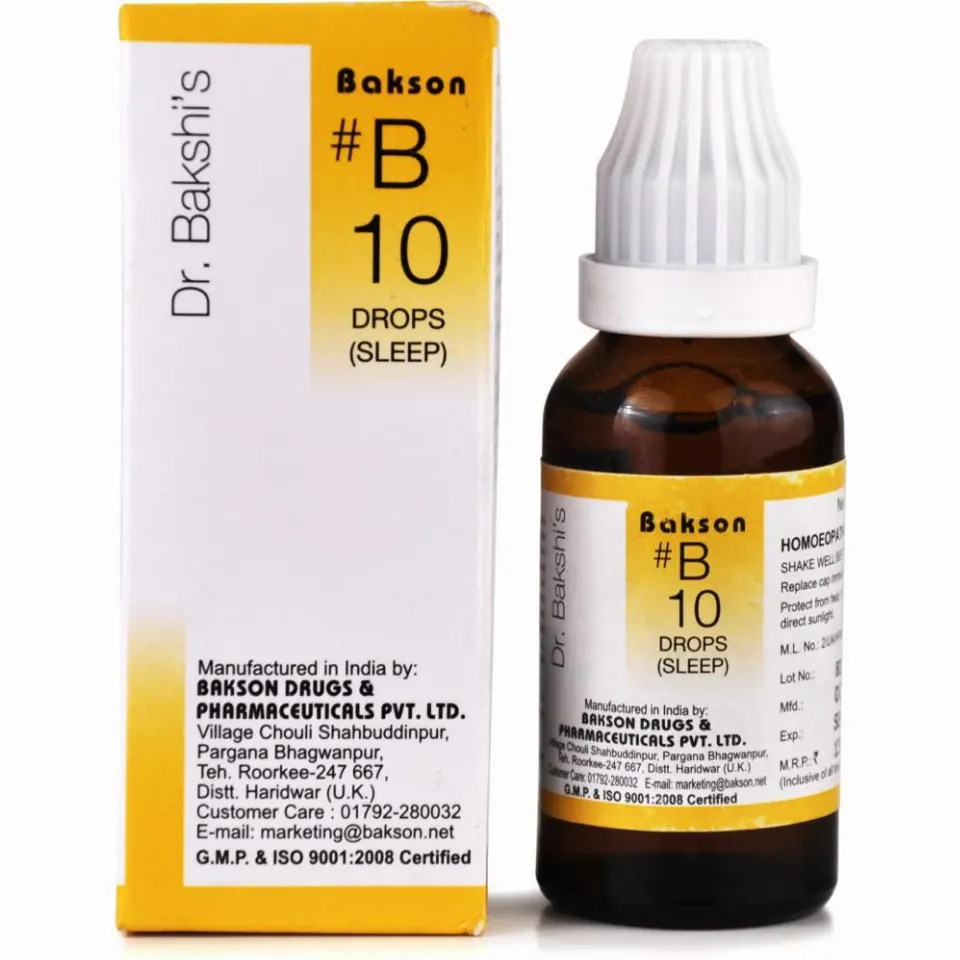 Bakson B10 Sleep Drops (30ml)