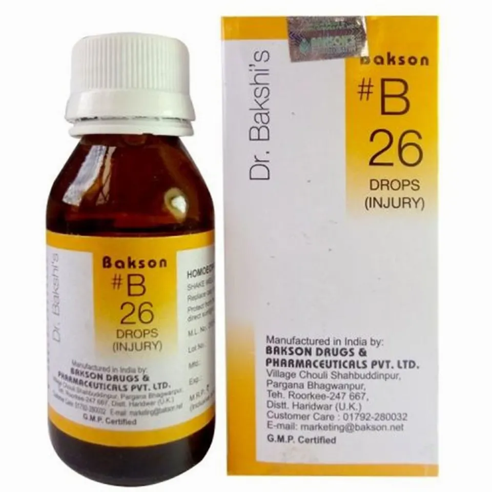 Bakson B26 Injury Drops (30ml)