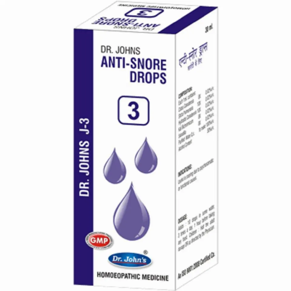 Dr John J 3 Anti-Snore Drops (30ml)