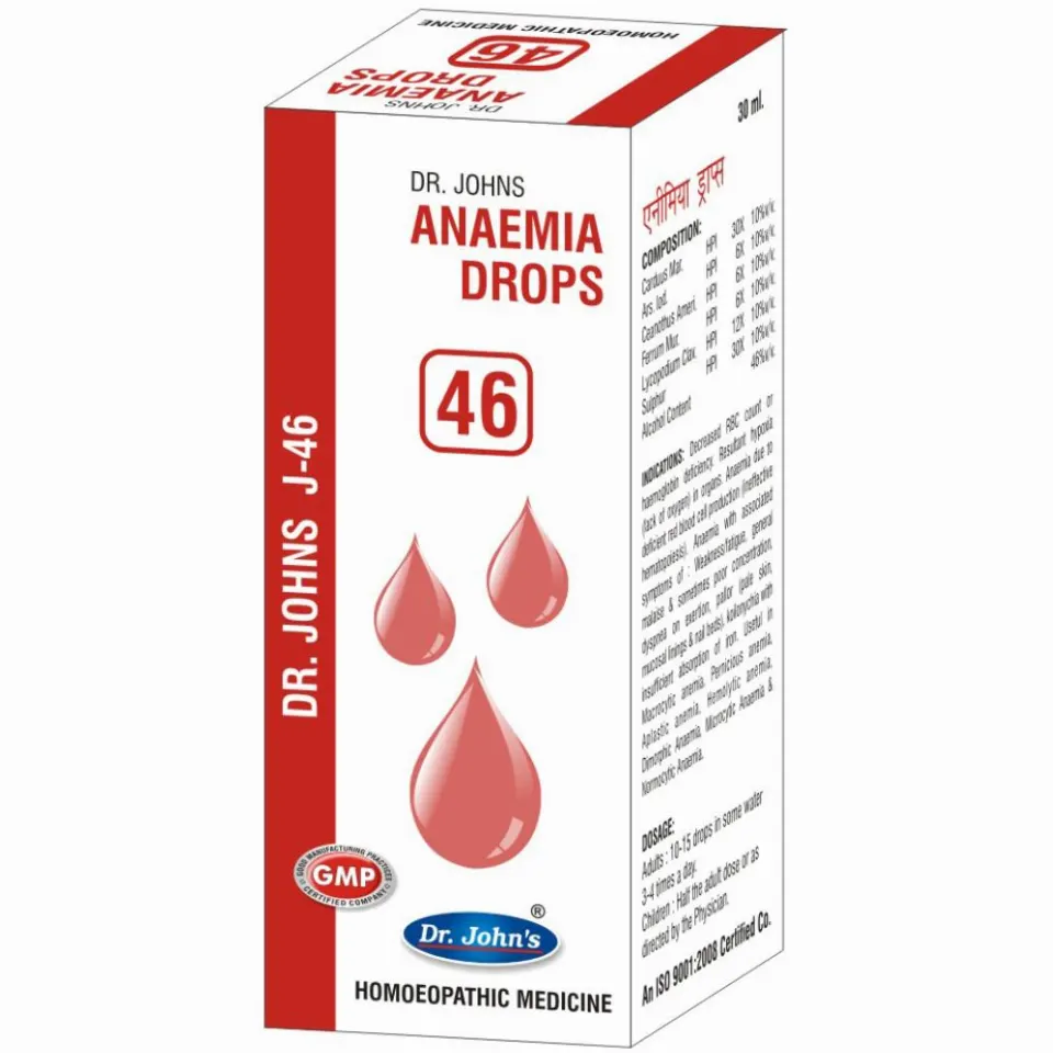 Dr John J 46 Anaemia Drops (30ml)