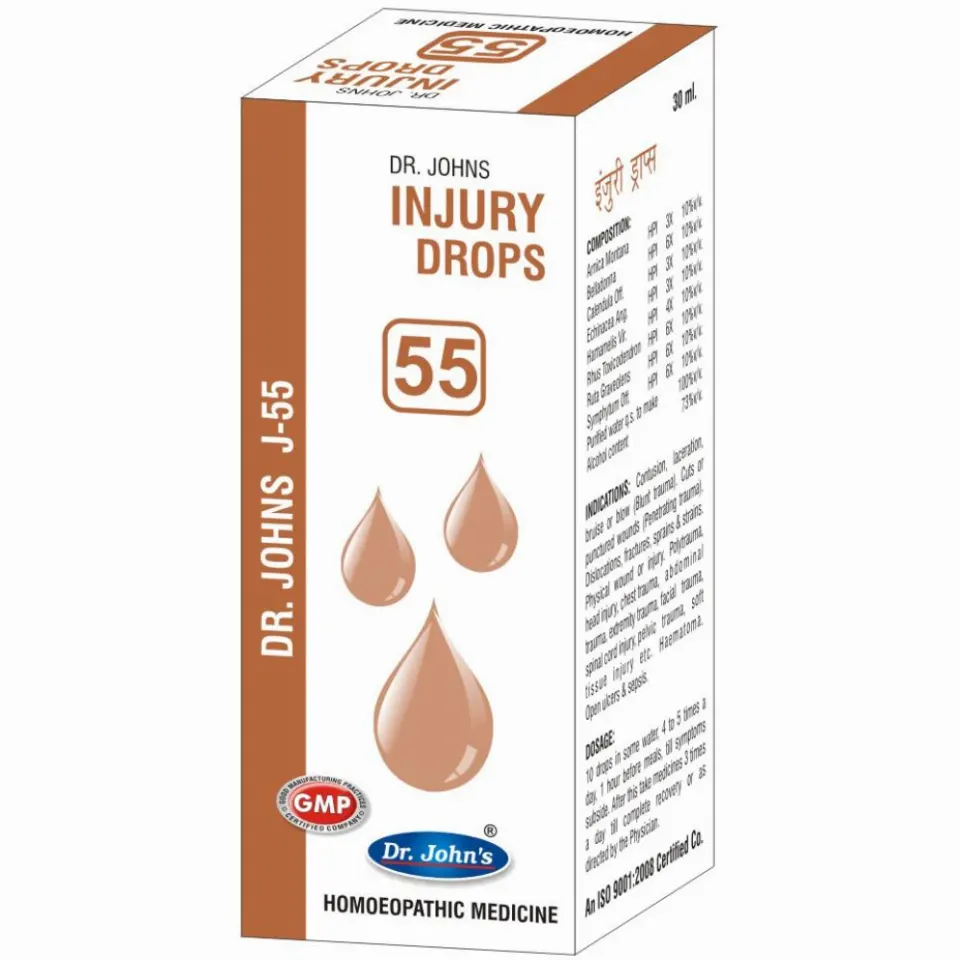 Dr John J 55 Injury Drops (30ml)