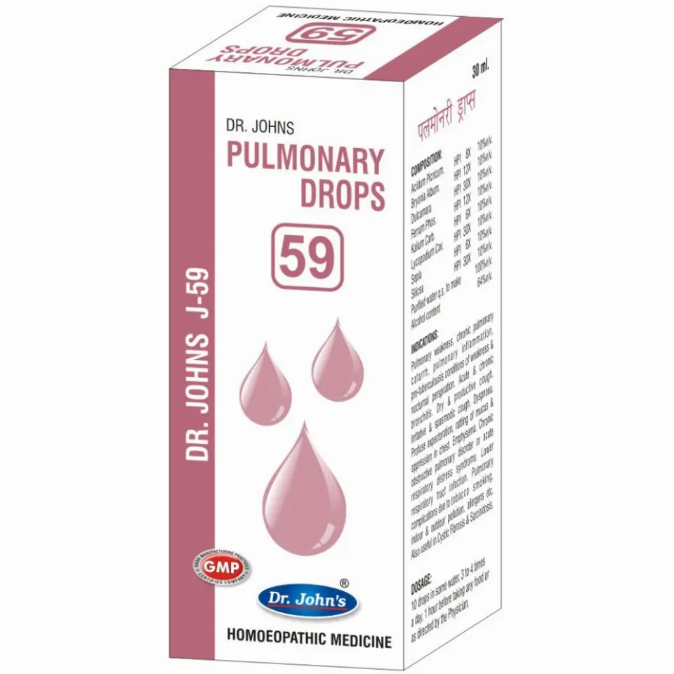 Dr John J 59 Pulmonary Drops (30ml)