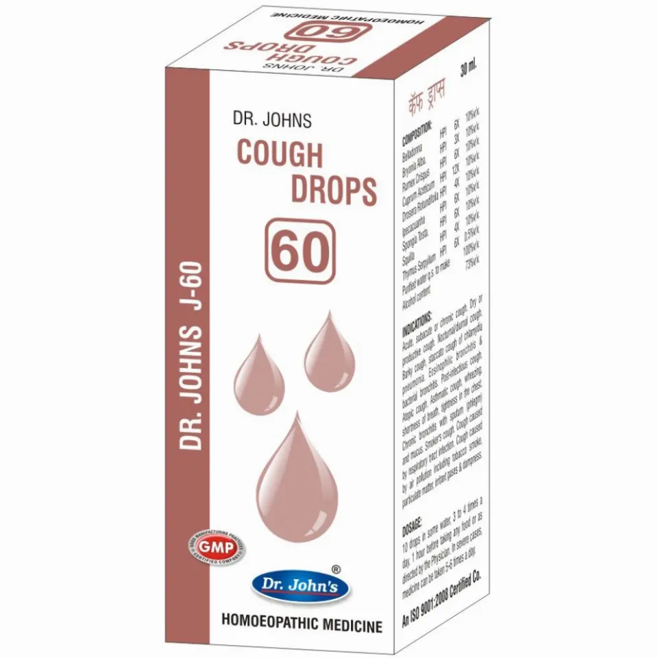 Dr John J 60 Cough Drops (30ml)