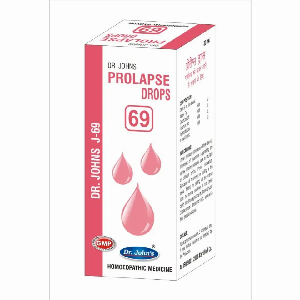 Dr John J 69 Prolapse Drops (30ml)