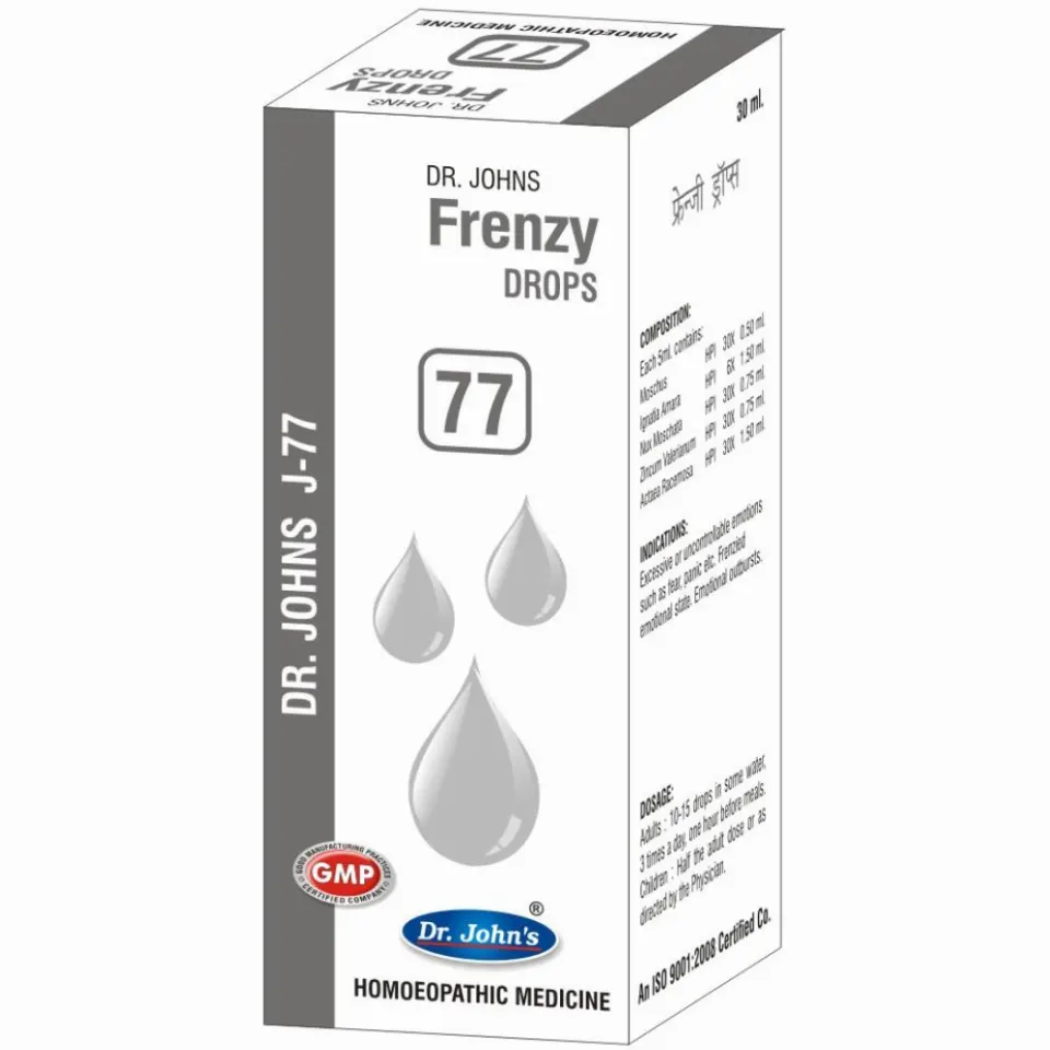 Dr John J 77 Frenzy Drops (30ml)