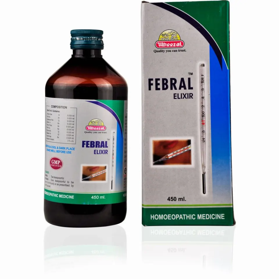Wheezal Febral Elixir Syrup (450ml)