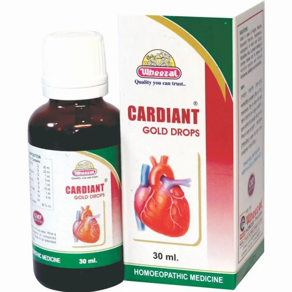 Wheezal Cardiant Gold Drops (30ml)