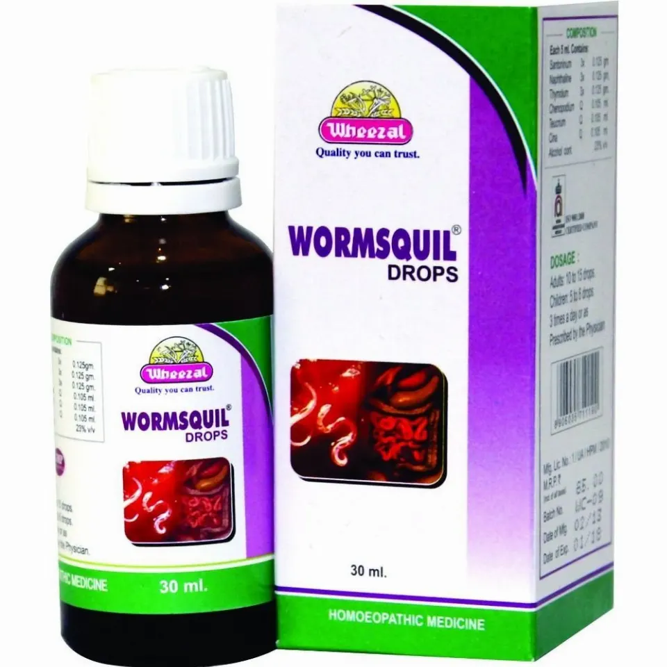 Wheezal Wormsquil Drops (30ml)