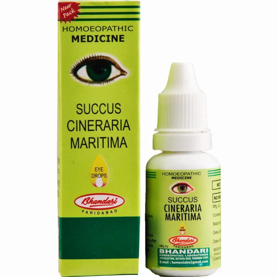 Bhandari Cineraria Maritima Succus Eye Drops (10ml)
