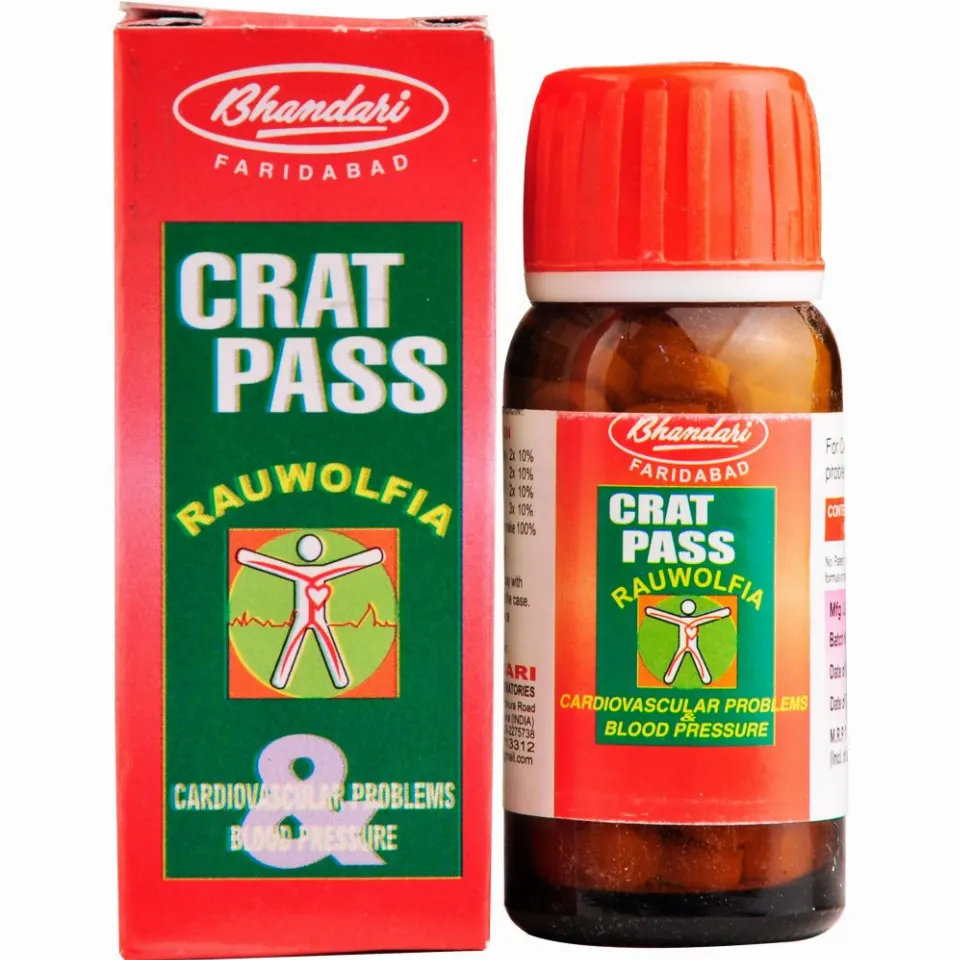 Bhandari Crat-Pass-Rauwolfia (CPR) Tablets (25g)